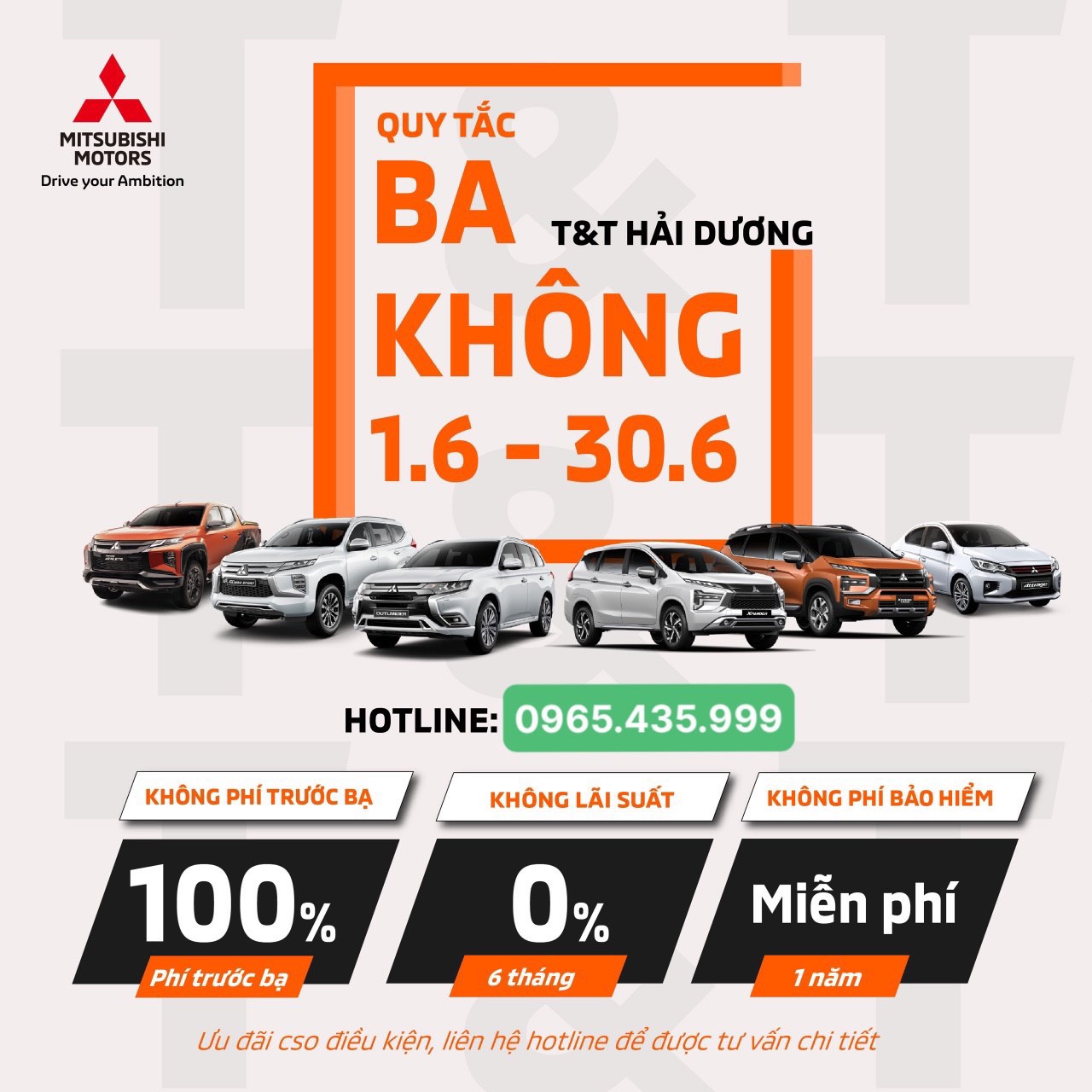 KHÔNG PHÍ TRƯỚC BẠ, KHÔNG LÃI SUẤT, KHÔNG PHÍ BẢO HIỂM